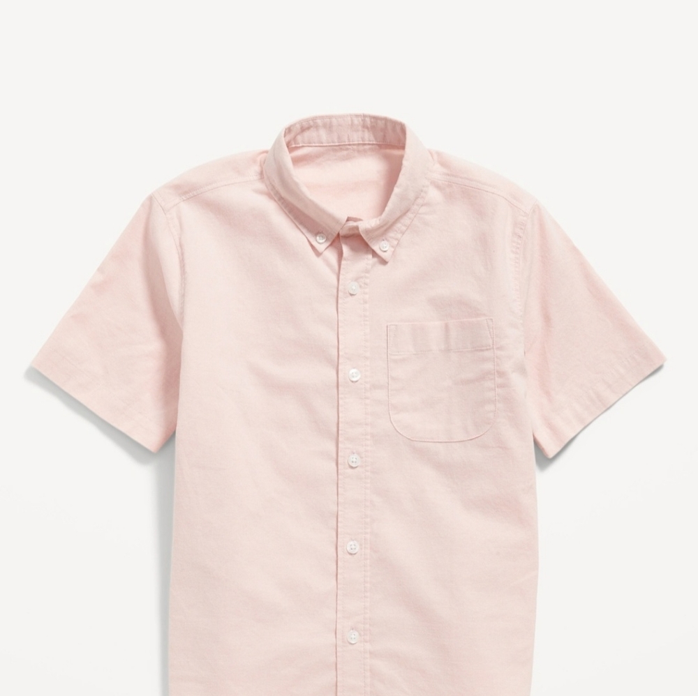 Short sleeve Oxford shirt for boys